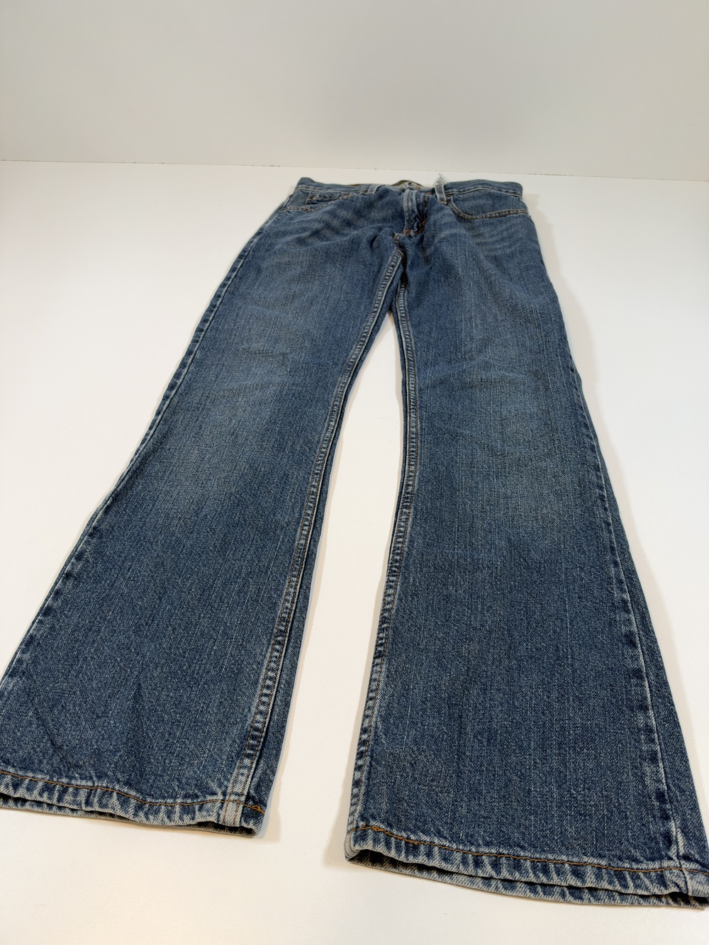 Levis 527 Slim Bootcut Jeans Mens 28x32 Blue Medium Wash Denim Low Rise Fit